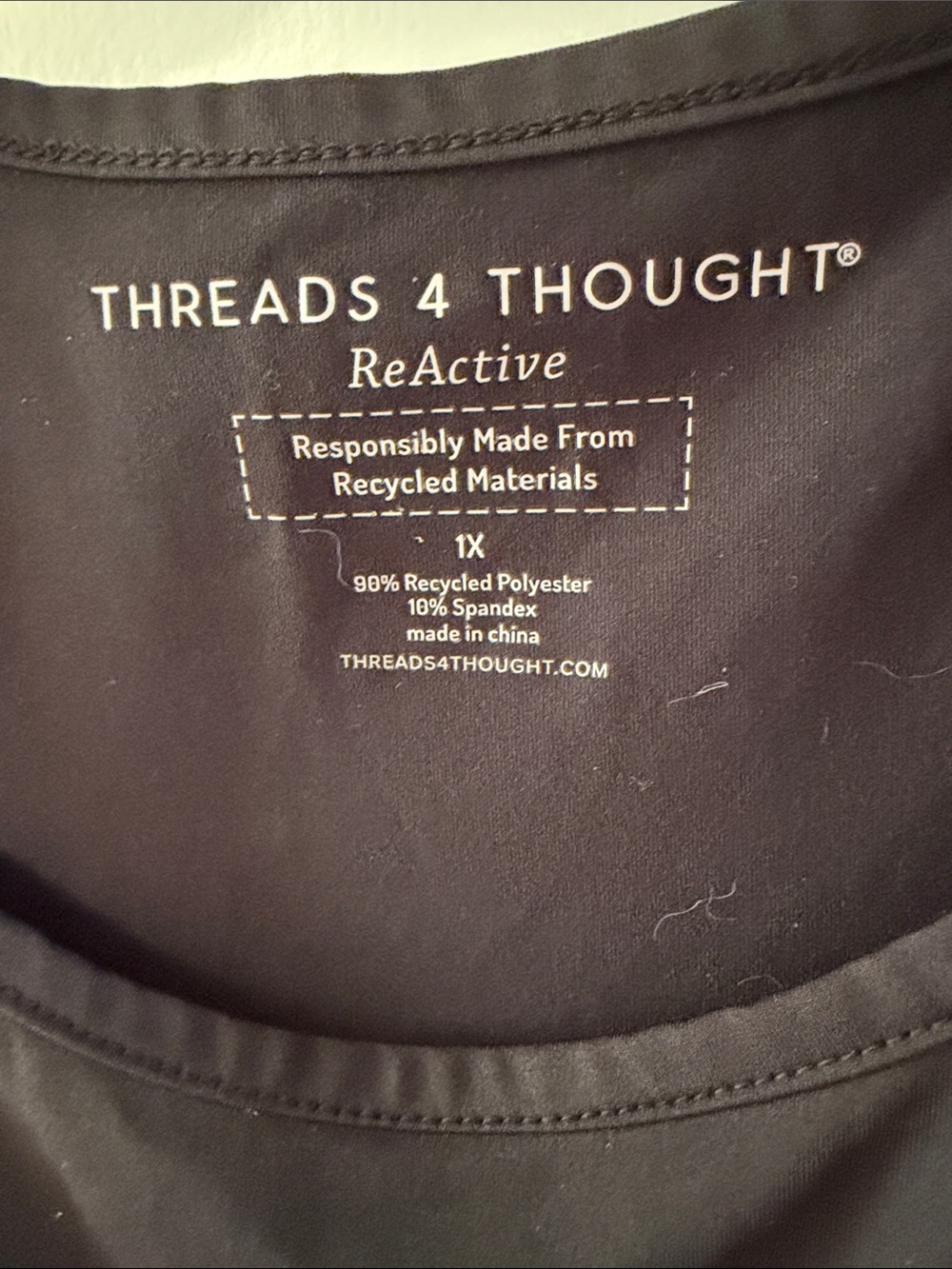 Threads 4 Thought Black Racerback Performance Tank - Picture 2 of 7